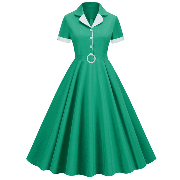 1950S Suit Collar Dress # 1230378