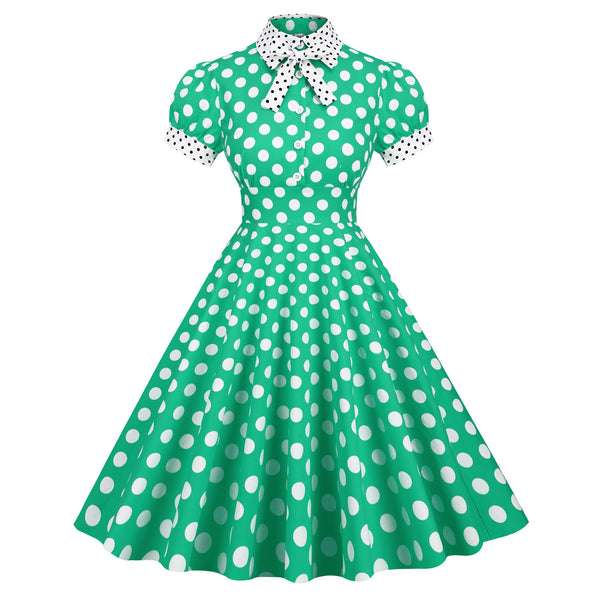 1950s Vintage Dress with Shirt Collar #1230442
